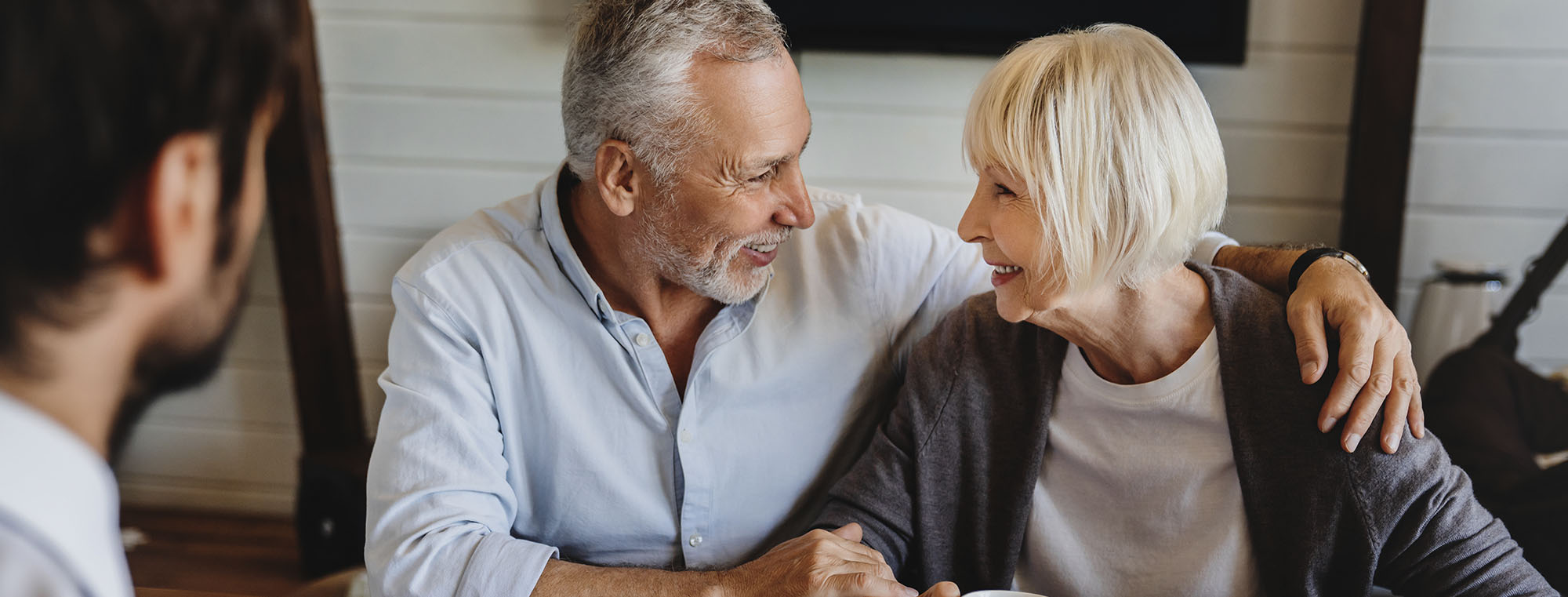 Couple discussing trust plans with advisor