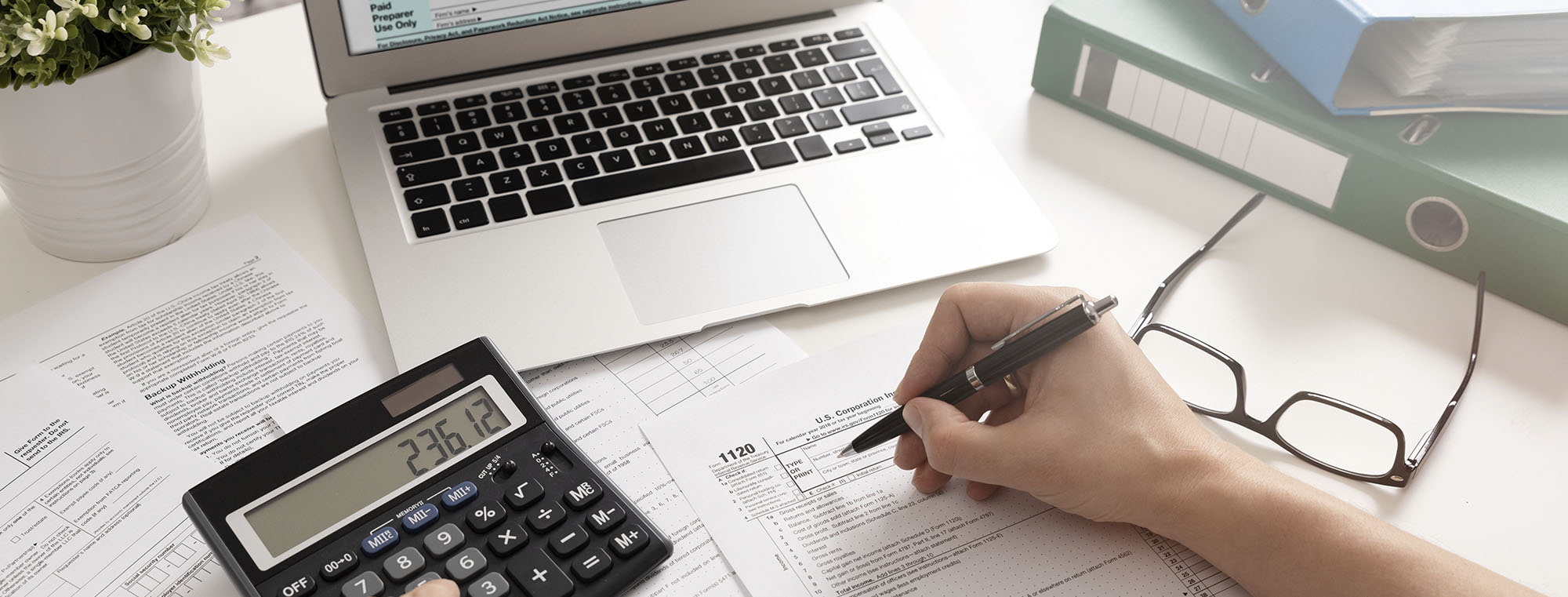 Business tax planning and preparation work